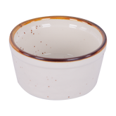 Round Ramakin, White